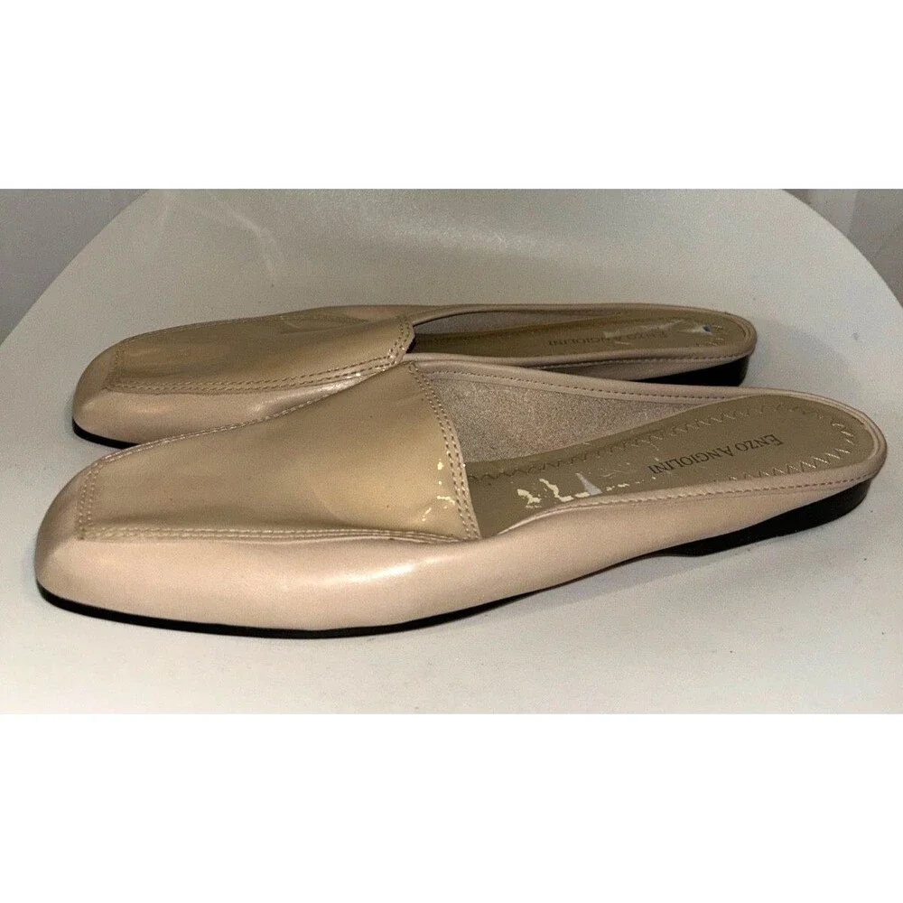 Enzo Angiolini Women’s Vintage NWOT Square Toe Mule Flat size 10 Genuine Leather